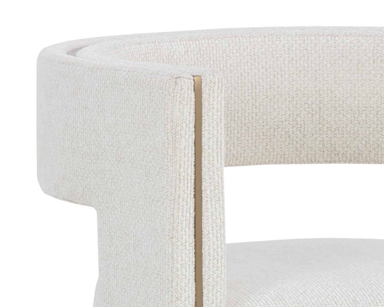 Adamina Dining Armchair - Rhea Light Barley | Sunpan Furniture - 111669