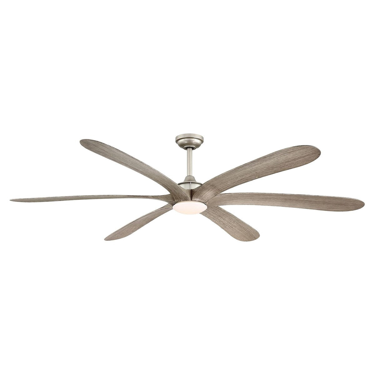 72-inch Driftwood 6-Blade Large DC Ceiling Fan with Light and Remote
