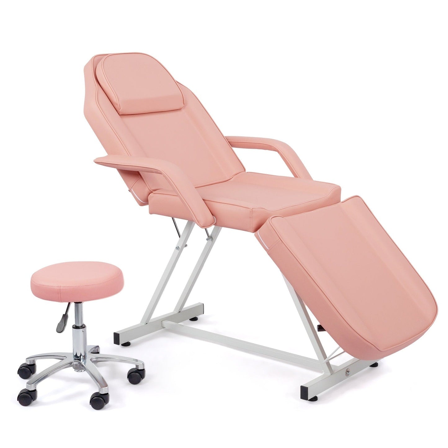 73 Adjustable Beauty Salon Spa Massage Bed Tattoo Chair with Stool