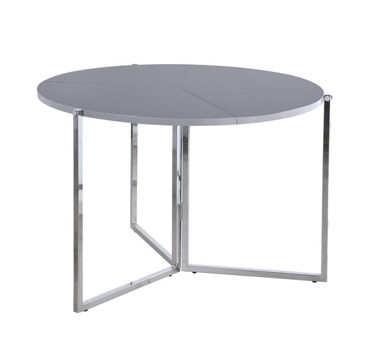 43 Round Foldaway Dining Table | Modern Motion - 8389-DT-FLD-GRY