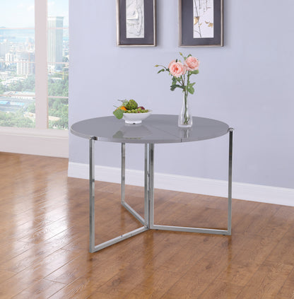 43 Round Foldaway Dining Table | Modern Motion - 8389-DT-FLD-GRY