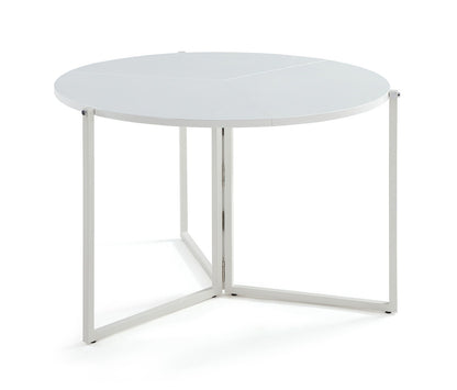 43 Round Foldaway Dining Table | Modern Motion - 8389-DT-FLD-WHT