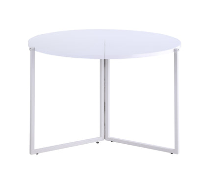 43 Round Foldaway Dining Table | Modern Motion - 8389-DT-FLD-WHT
