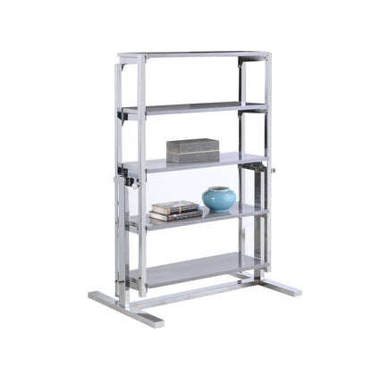 32 Convertible Bookshelf and Dining Table | Modern Motion - 8473-DT-GRY-CHM