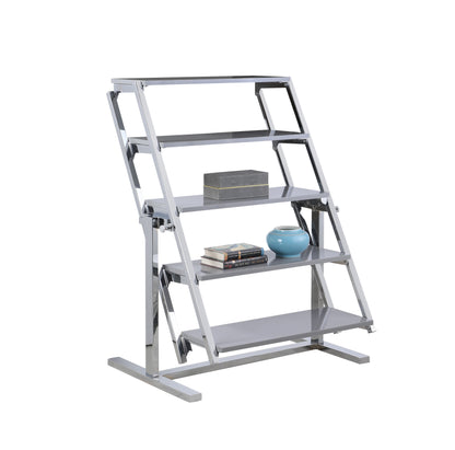 32 Convertible Bookshelf and Dining Table | Modern Motion - 8473-DT-GRY-CHM
