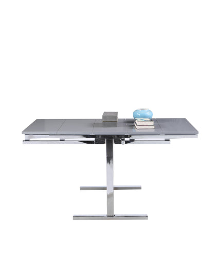 32 Convertible Bookshelf and Dining Table | Modern Motion - 8473-DT-GRY-CHM