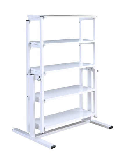 32 Convertible Bookshelf and Dining Table | Modern Motion - 8473-DT-WHT