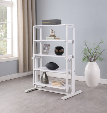 32 Convertible Bookshelf and Dining Table | Modern Motion - 8473-DT-WHT