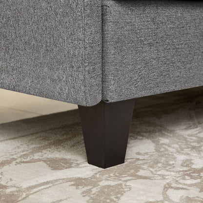 86.22 L Shaped Sectional Sofa with Side Storage Pockets