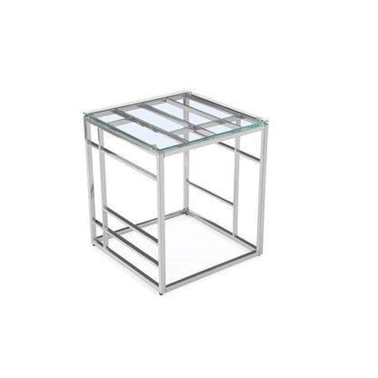 20 Square Glass Top w/ Ladder Style Frame | Modern Motion - 5073-LT
