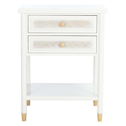 Ahab 2 Drawer 1 Shelf Accent Table | Safavieh - ACC6606