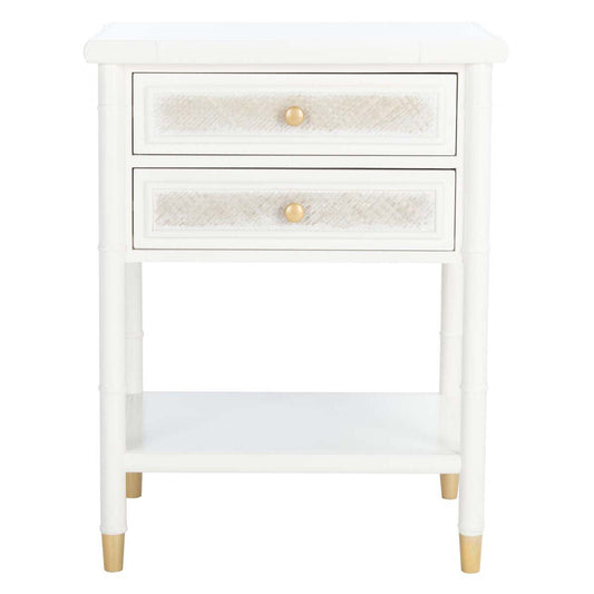 Ahab 2 Drawer 1 Shelf Accent Table | Safavieh - ACC6606
