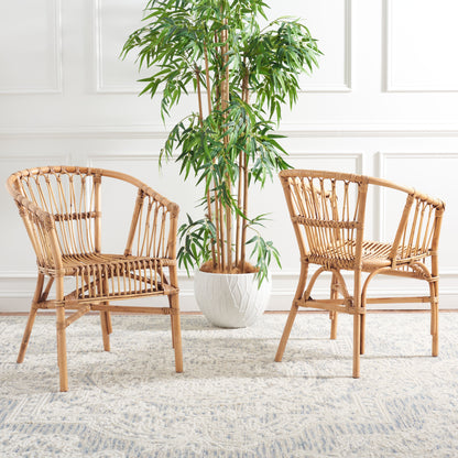 Adriana Rattan Accent Chair (Set of 2) | Safavieh - ACH6505