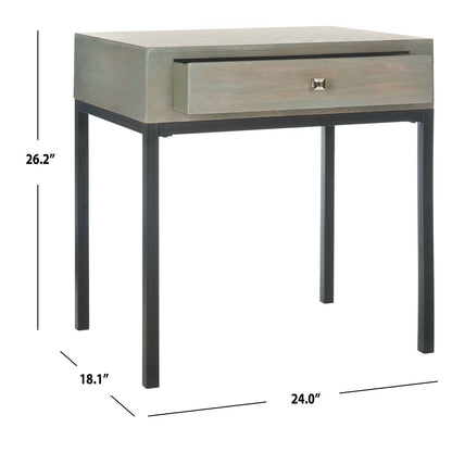 Adena End Table With Storage Drawer | Safavieh - AMH6612