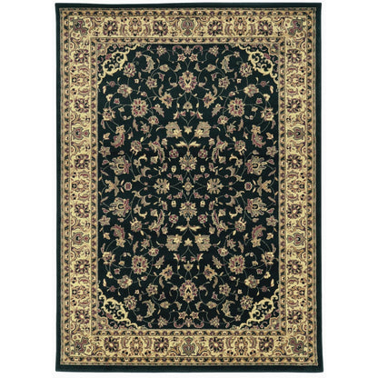 Admire Home Living Caroline Traditional Floral Sarouk Pattern Area Rug