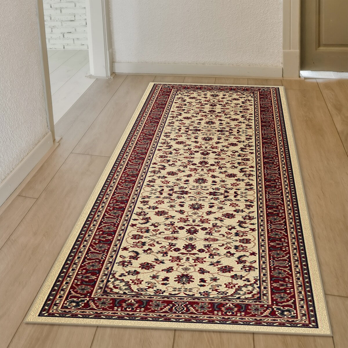 Admire Home Living Caroline Traditional Floral Sarouk Pattern Area Rug