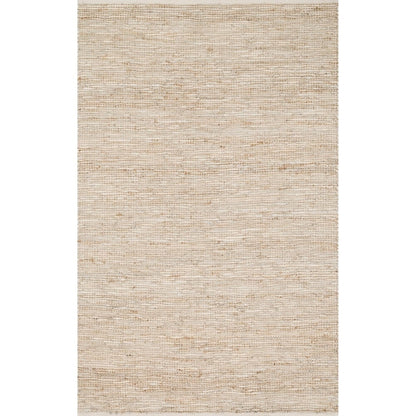 Alexander Home Farmhouse Jute and Leather Handwoven Area Rug