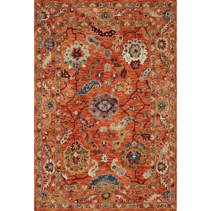Alexander Home Megan Floral Hand-Hooked 100% Wool Area Rug