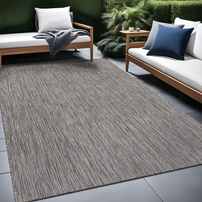 Aloha Washable Solid Indoor Outdoor Area Rug Patio Deck Living Room