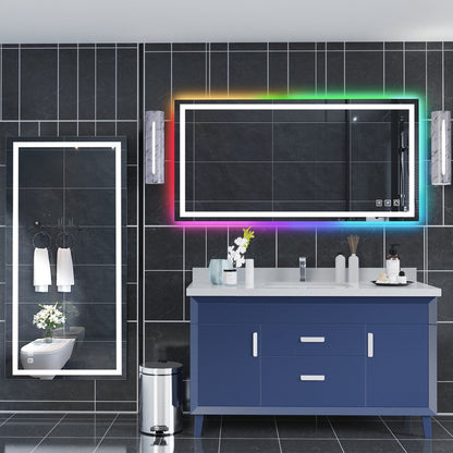 Anti-Fog RGB Backlit & LED Frontlit Bathroom Mirror
