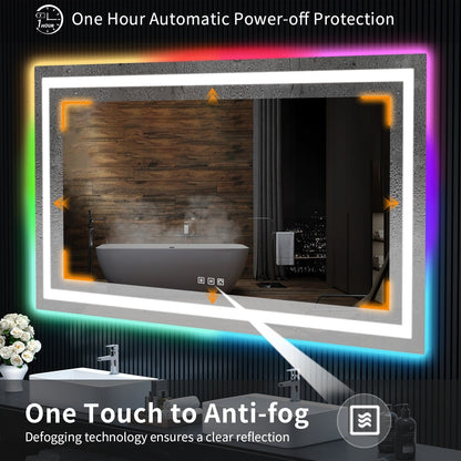 Anti-Fog RGB Backlit & LED Frontlit Bathroom Mirror