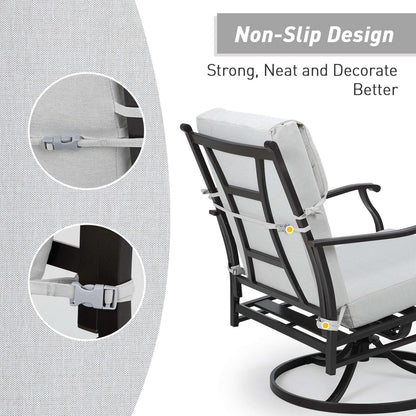 Aoodor Patio High Back Chair Cushions Set of 4, 46x21x4 Inches(Only Cushions)