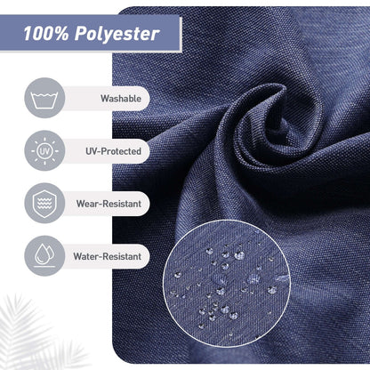 Aoodor Patio High Back Chair Cushions Set of 4, 46x21x4 Inches(Only Cushions)