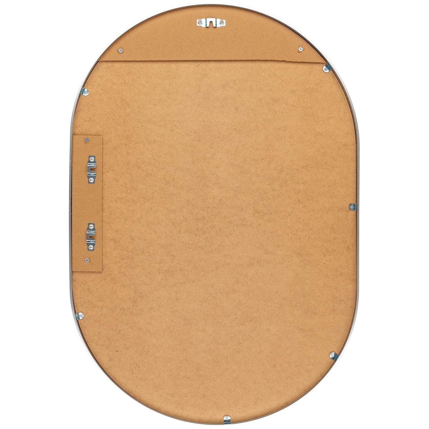 Livabliss Aranya Modern Aluminum Oval Pill-Shaped Accent Mirror