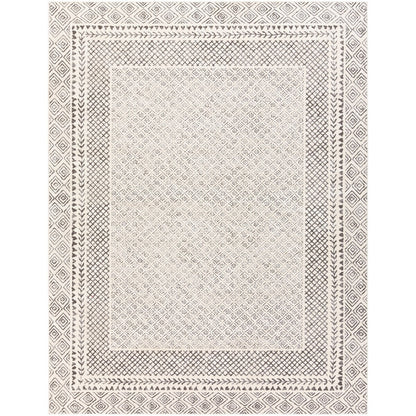 Livabliss Tiffany Grey Bohemian Border Area Rug