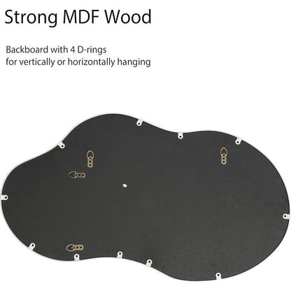 Asymmetrical Wavy Antique Accent Wall Mirror