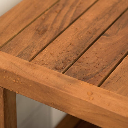 Aurora Home Indonesian Teak Shower Table/Bench