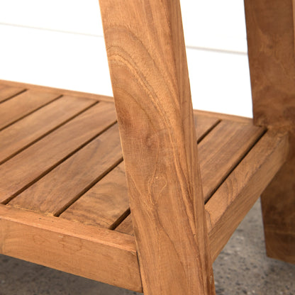 Aurora Home Indonesian Teak Shower Table/Bench