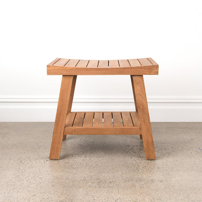 Aurora Home Indonesian Teak Shower Table/Bench