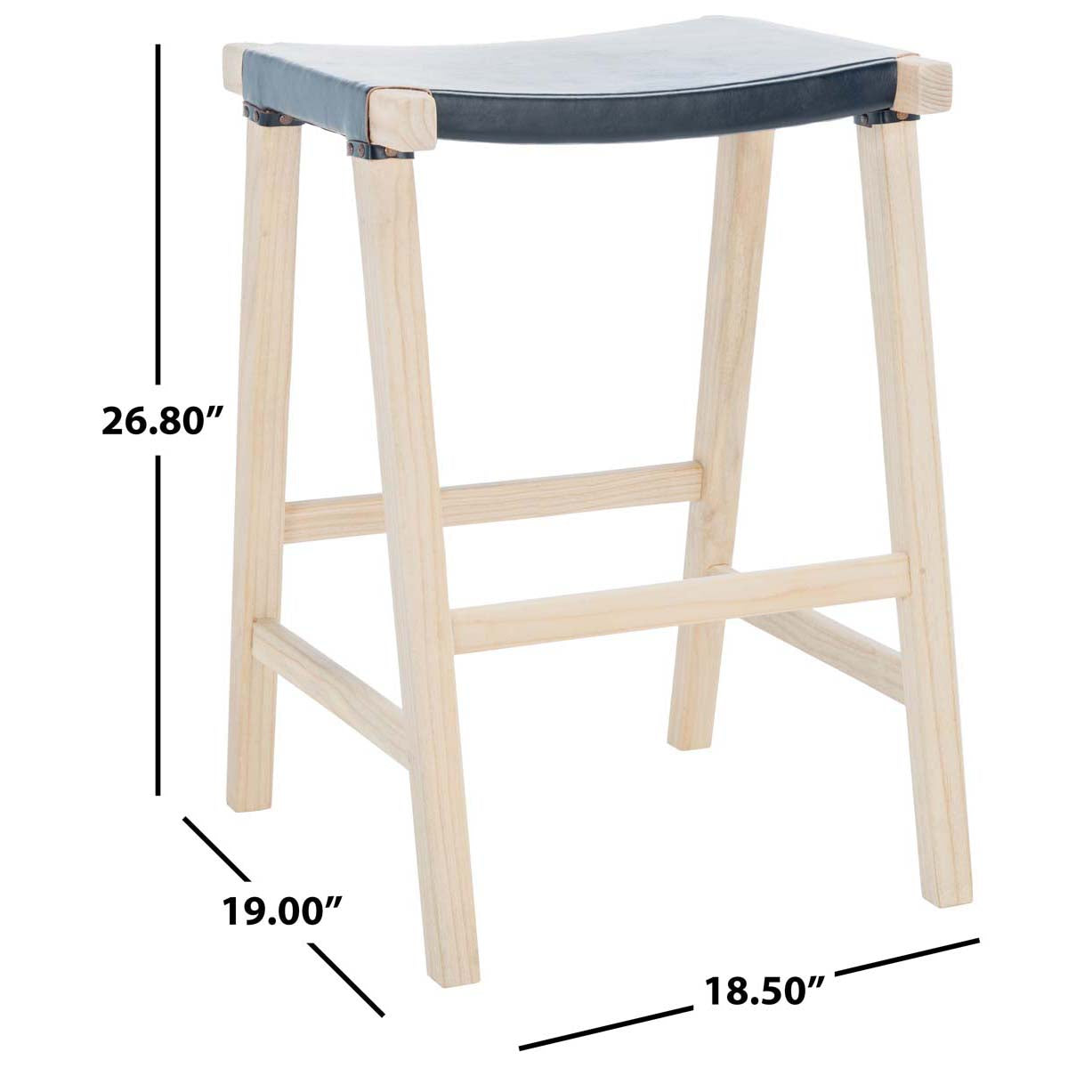 Aariz Rectangle Counter Stool | Safavieh - BST1011