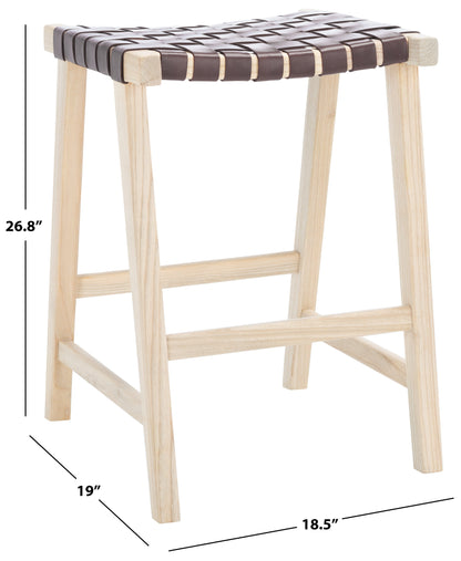 Abreu Rectangle Counter Stool | Safavieh - BST1013