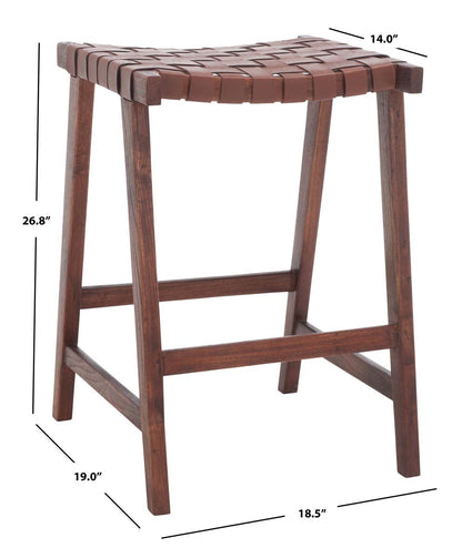 Abreu Rectangle Counter Stool | Safavieh - BST1013