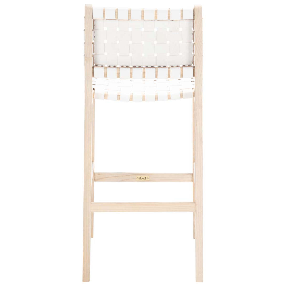 Adah Leather Bar Stool | Safavieh - BST1014