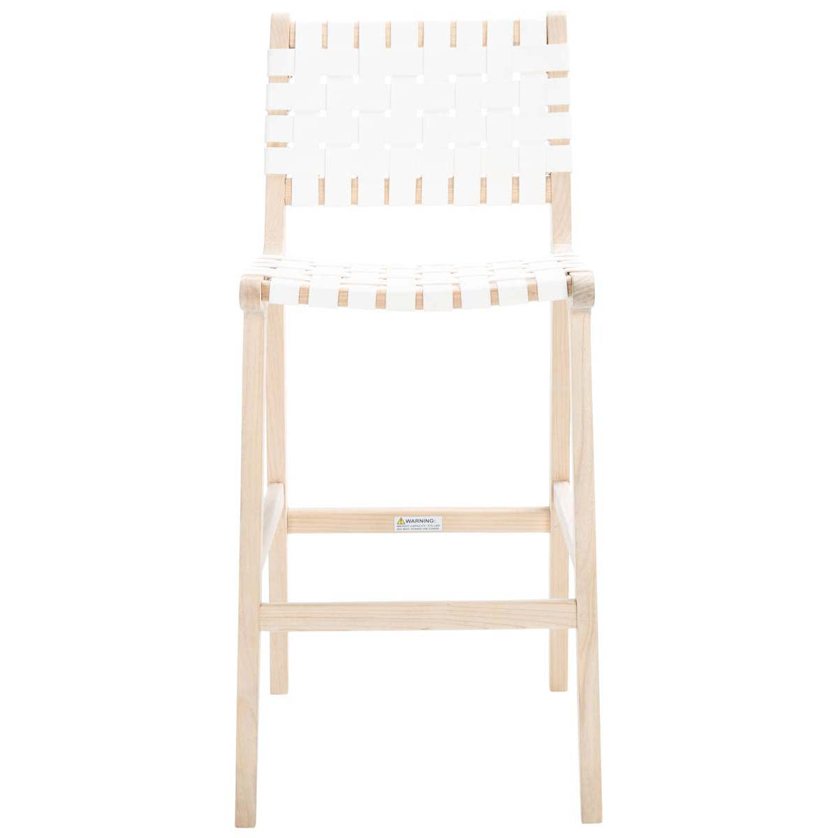 Adah Leather Bar Stool | Safavieh - BST1014