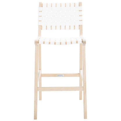 Adah Leather Bar Stool | Safavieh - BST1014