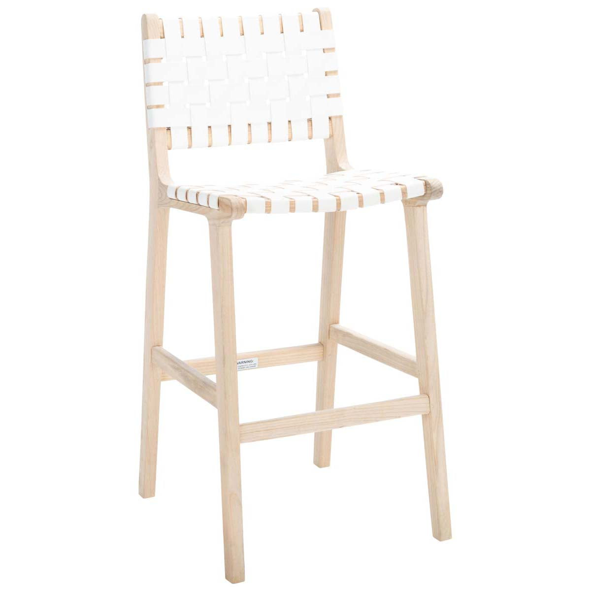Adah Leather Bar Stool | Safavieh - BST1014