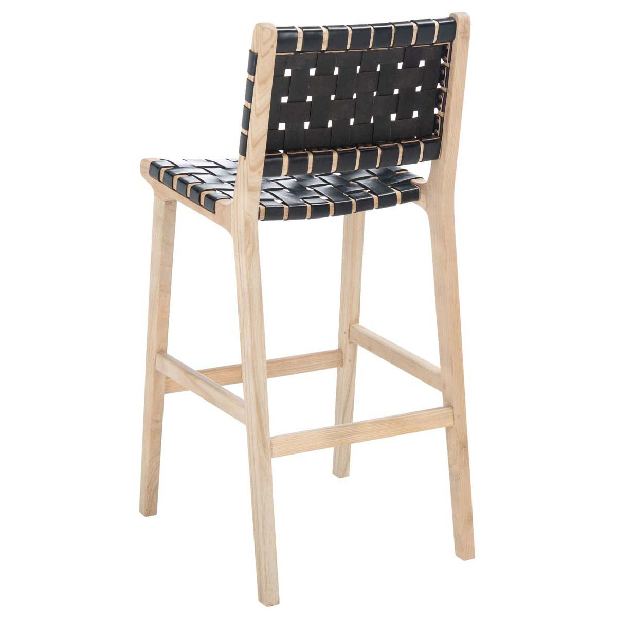 Adah Leather Bar Stool | Safavieh - BST1014
