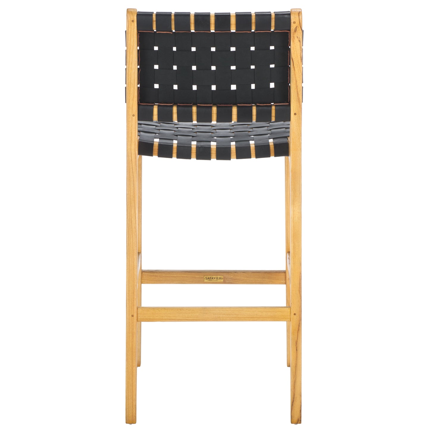 Adah Leather Bar Stool | Safavieh - BST1014