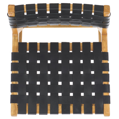 Adah Leather Bar Stool | Safavieh - BST1014