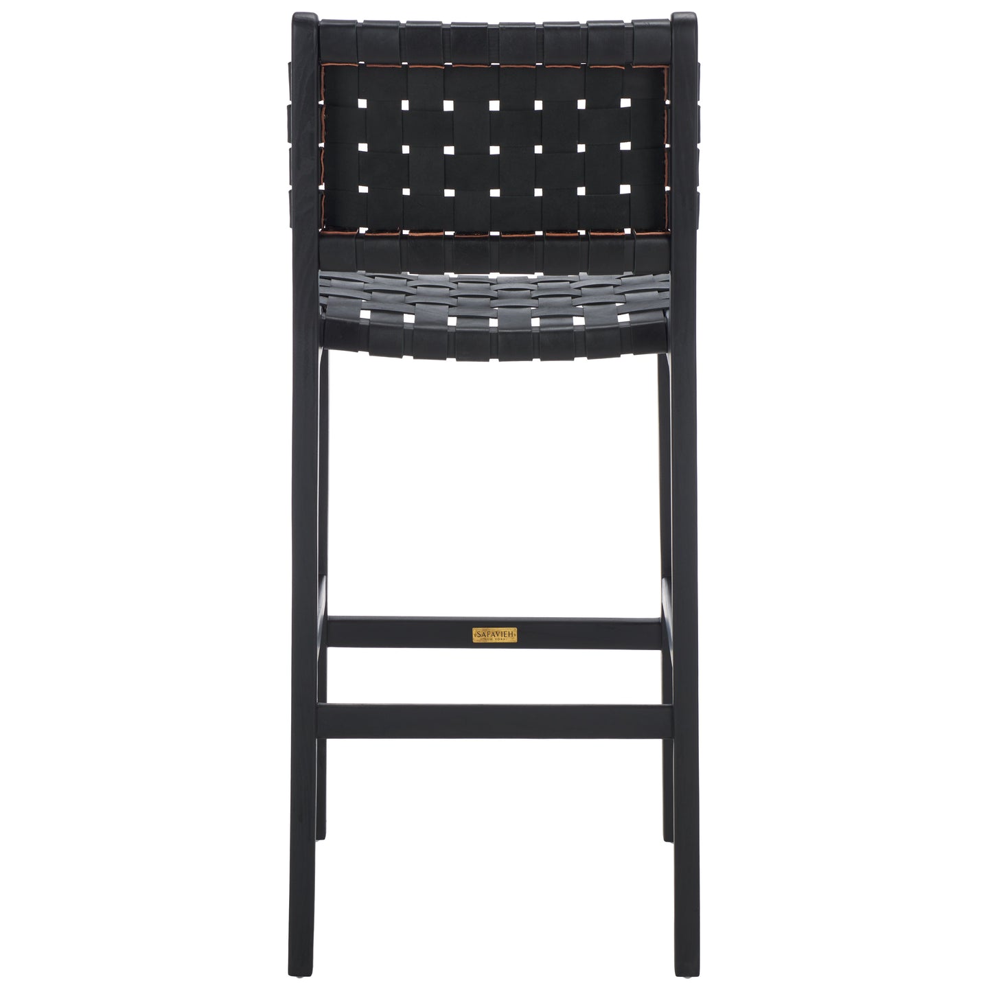 Adah Leather Bar Stool | Safavieh - BST1014