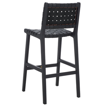 Adah Leather Bar Stool | Safavieh - BST1014