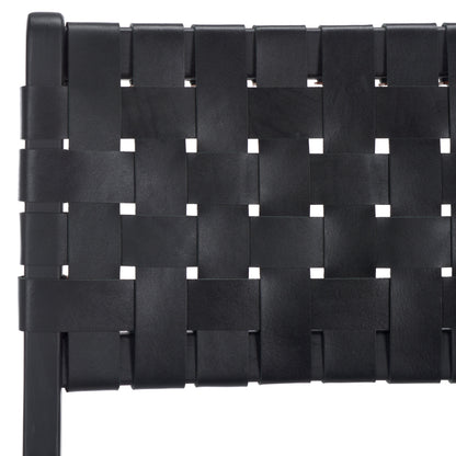 Adah Leather Bar Stool | Safavieh - BST1014