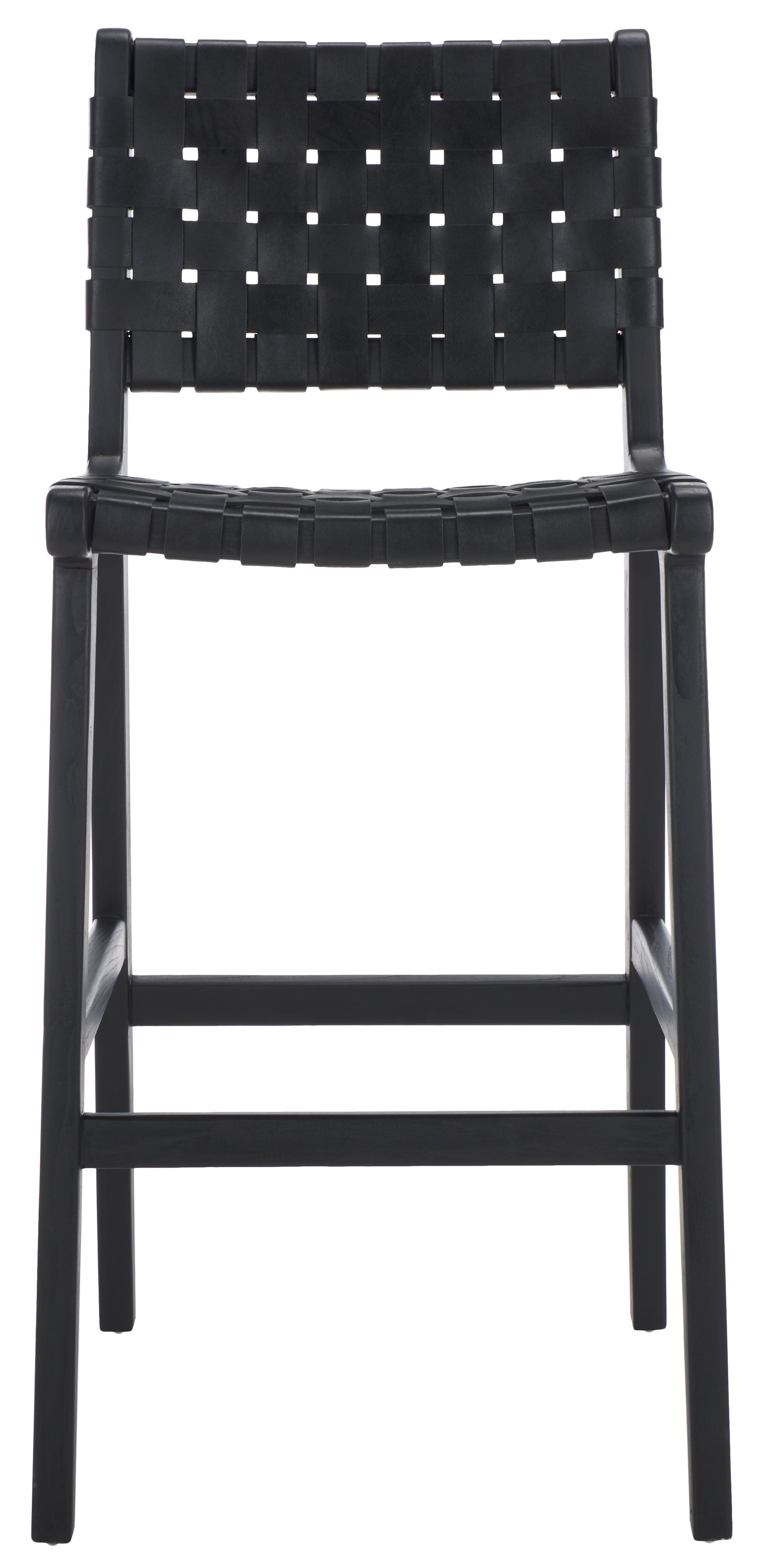 Adah Leather Bar Stool | Safavieh - BST1014