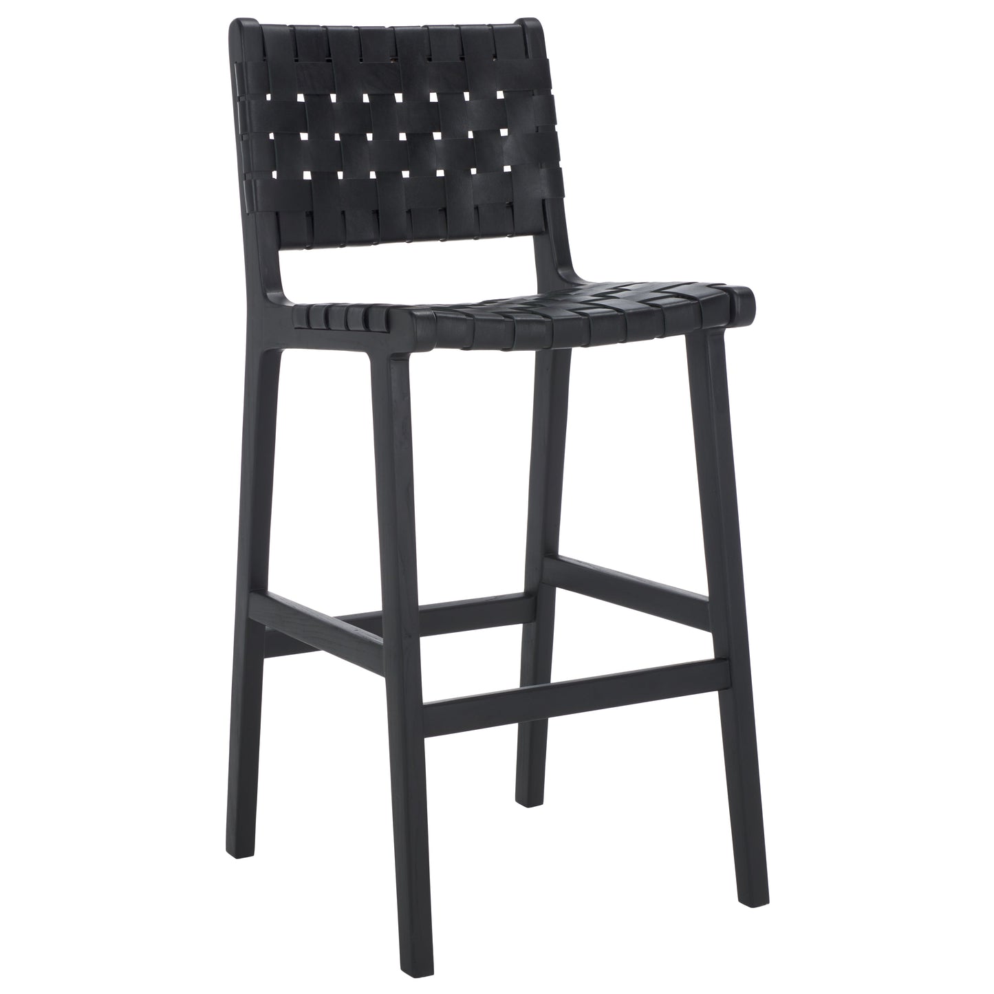 Adah Leather Bar Stool | Safavieh - BST1014