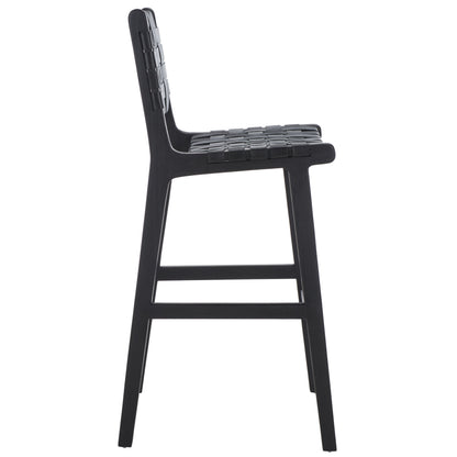 Adah Leather Bar Stool | Safavieh - BST1014