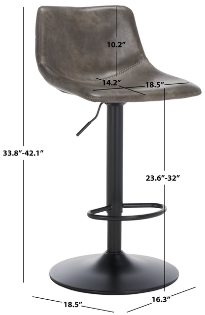 Aelin Adjustable Bar Stool | Safavieh -  BST7510